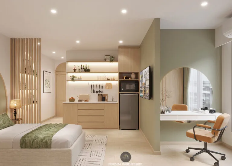 ผลงานจาก PERD SA GARD. STUDIO รับออกแบบโรงแรม ตกแต่งภายในคาเฟ่ Cafe Hostel & Service Apartment