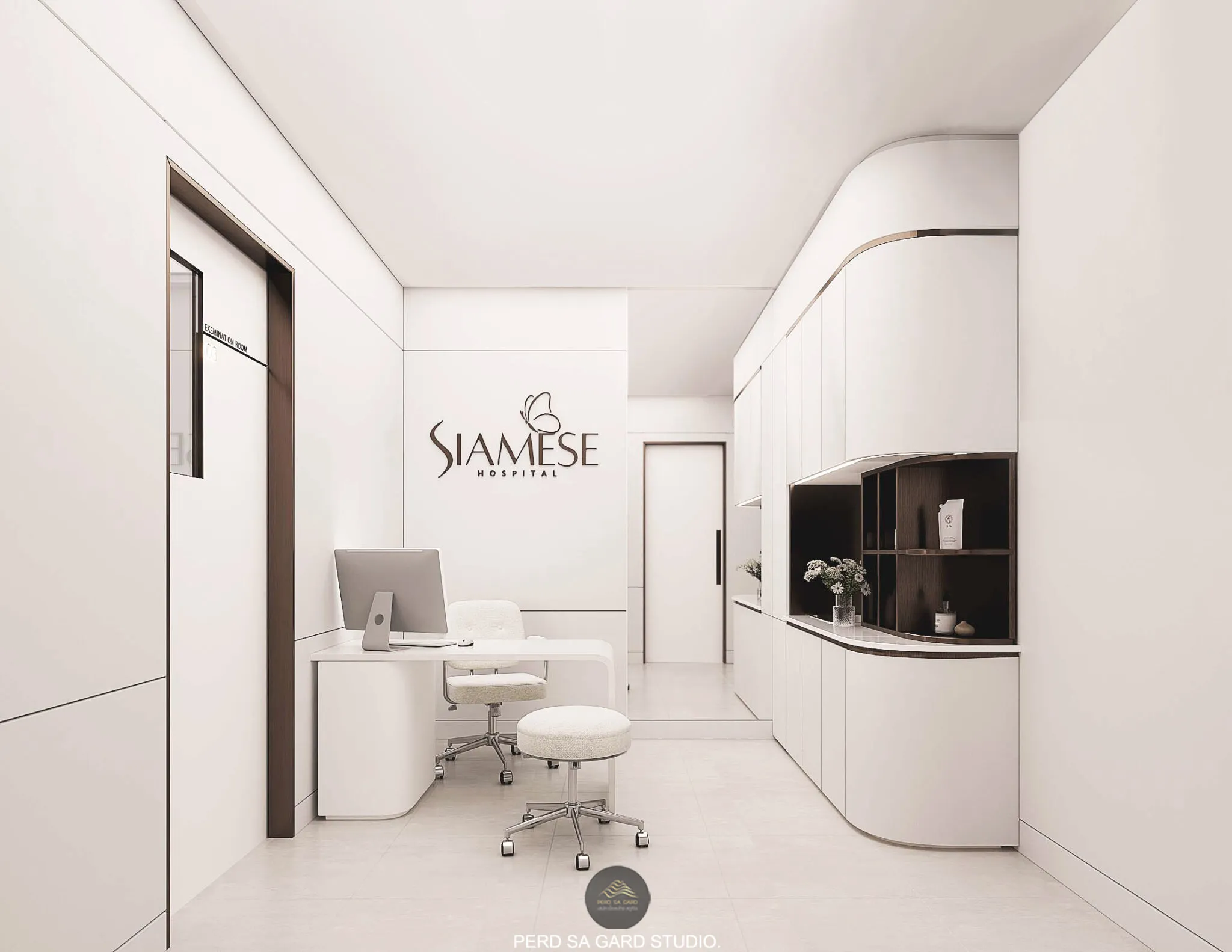 ผลงานออกแบบภายใน รีโนเวทตกแต่งคลินิก, โรงพยาบาล | SIAMESE HOSPITAL | PERD SA GARD. STUDIO