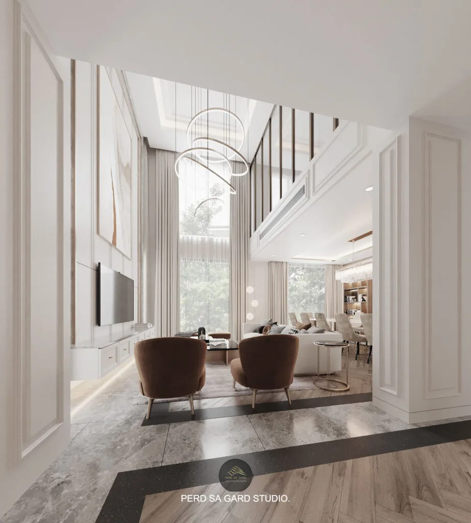 ผลงานจาก PERD SA GARD. STUDIO บริษัท interior design รีโนเวทออฟฟิศ | K.Malinee Private Residence