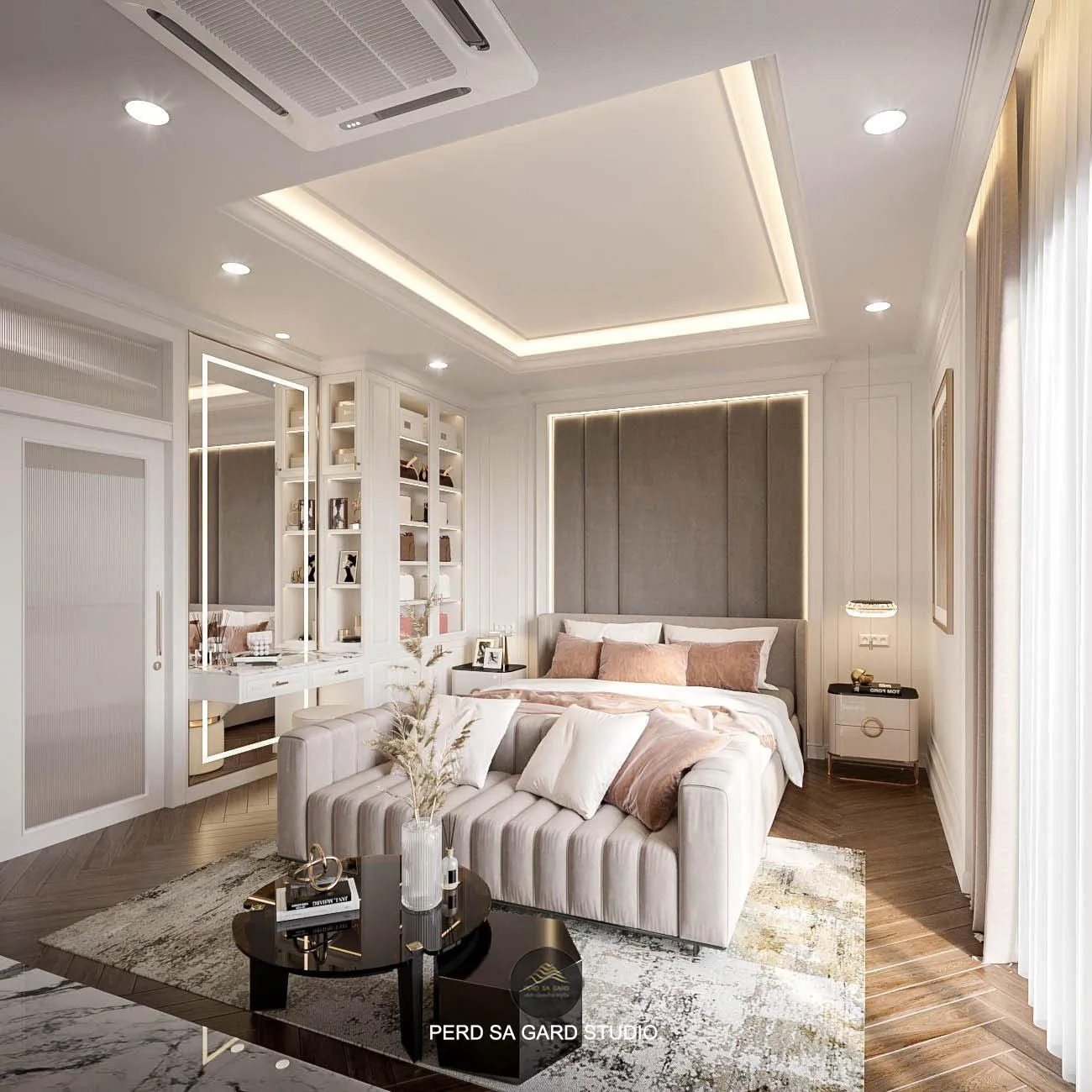 ผลงานจาก PERD SA GARD. STUDIO บริษัท interior design รีโนเวทออฟฟิศ | K.Malinee Private Residence