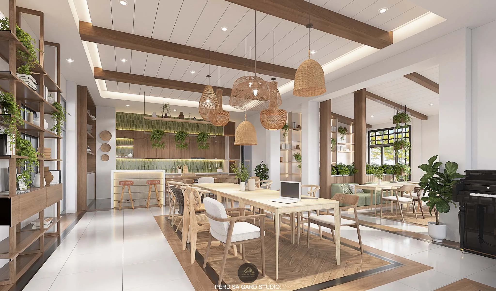 ผลงานจาก PERD SA GARD. STUDIO บริษัทออกแบบตกแต่งภายใน | Meta Pavilion Rebalance Wellbeing Center