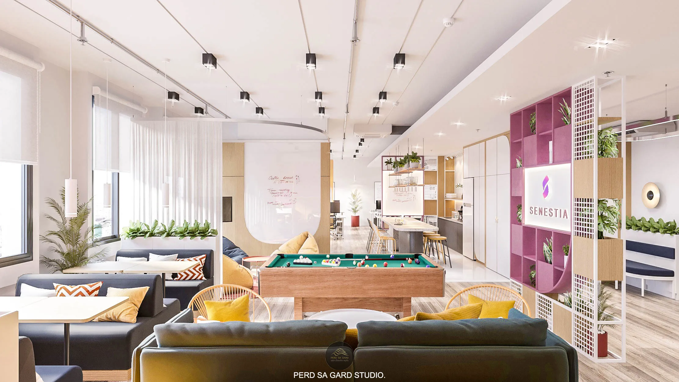 ผลงานจาก PERD SA GARD. STUDIO บริษัทออกแบบตกแต่งภายใน รีโนเวทออฟฟิศ | SENESTIA OFFICE