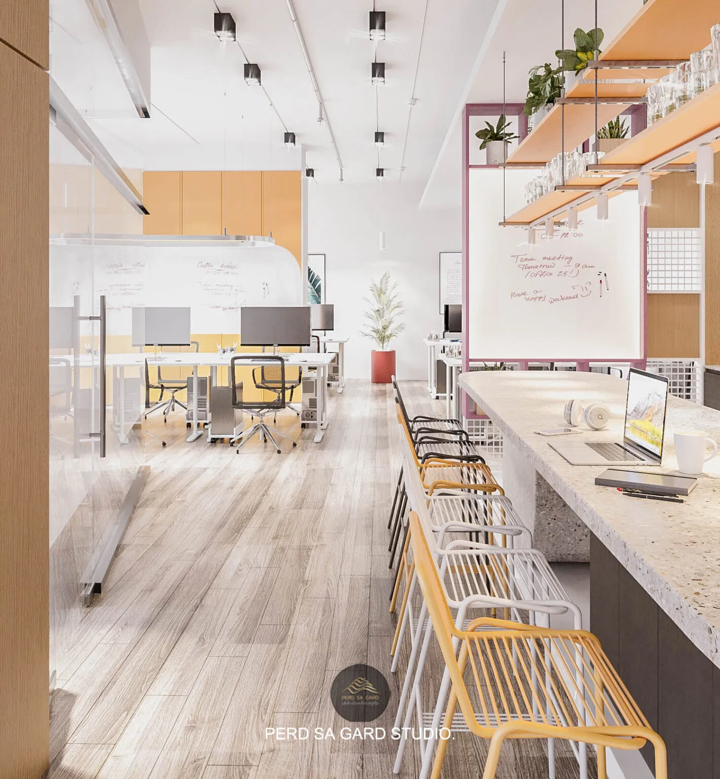 ผลงานจาก PERD SA GARD. STUDIO บริษัทออกแบบตกแต่งภายใน รีโนเวทออฟฟิศ | SENESTIA OFFICE