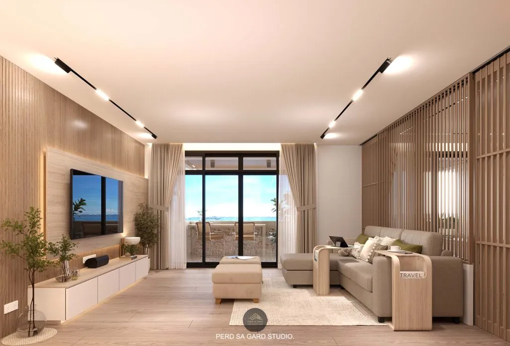 ผลงานจาก PERD SA GARD. STUDIO บริษัทออกแบบภายใน รับรีโนเวทคอนโด | Sriracha Bay View Condo