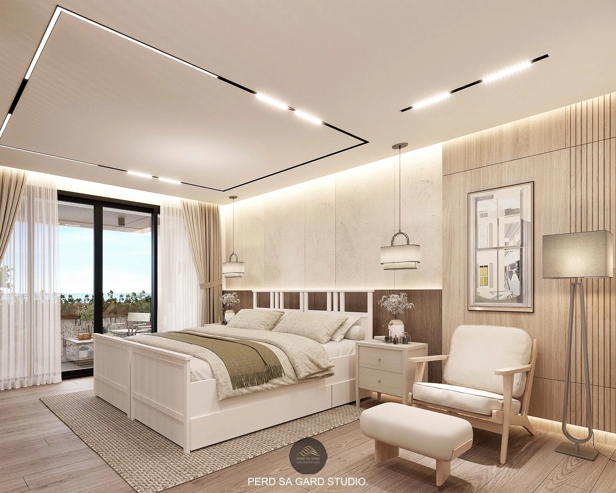 ผลงานจาก PERD SA GARD. STUDIO บริษัทออกแบบภายใน รับรีโนเวทคอนโด | Sriracha Bay View Condo