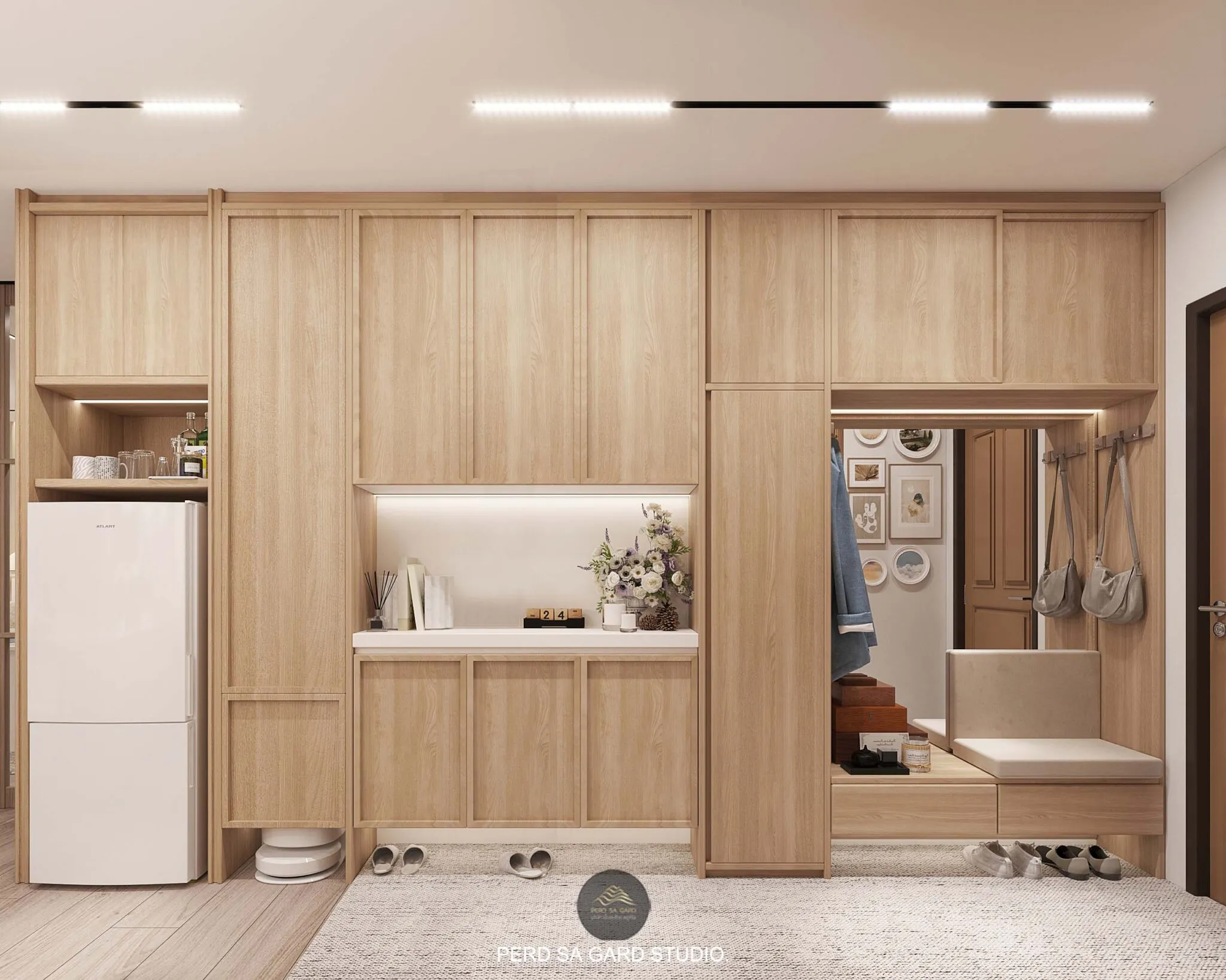 ผลงานจาก PERD SA GARD. STUDIO บริษัทออกแบบภายใน รับรีโนเวทคอนโด | Sriracha Bay View Condo