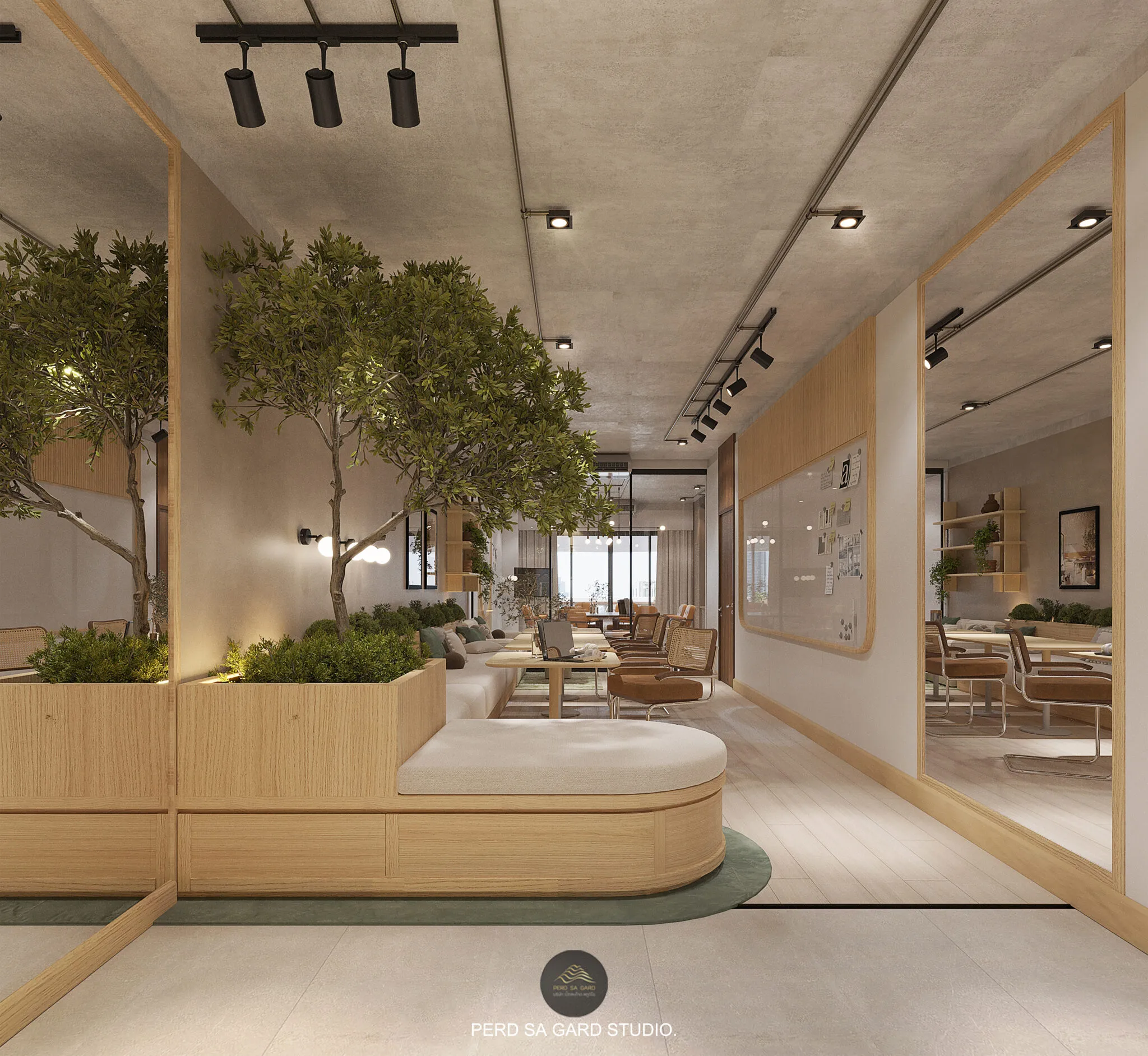 ผลงานจาก PERD SA GARD. STUDIO รับรีโนเวทออฟฟิศ สำนักงาน ทีมงานคุณภาพ | Senestia Office