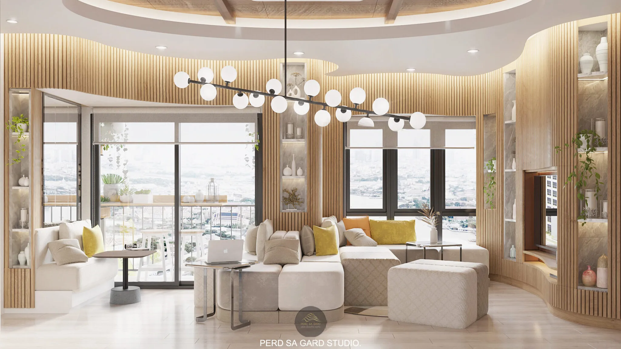 ผลงานจาก PERD SA GARD. STUDIO บริษัท interior design รับรีโนเวทคอนโด ออกแบบโรงแรม | The Key Rama 3 Condo K. Pam